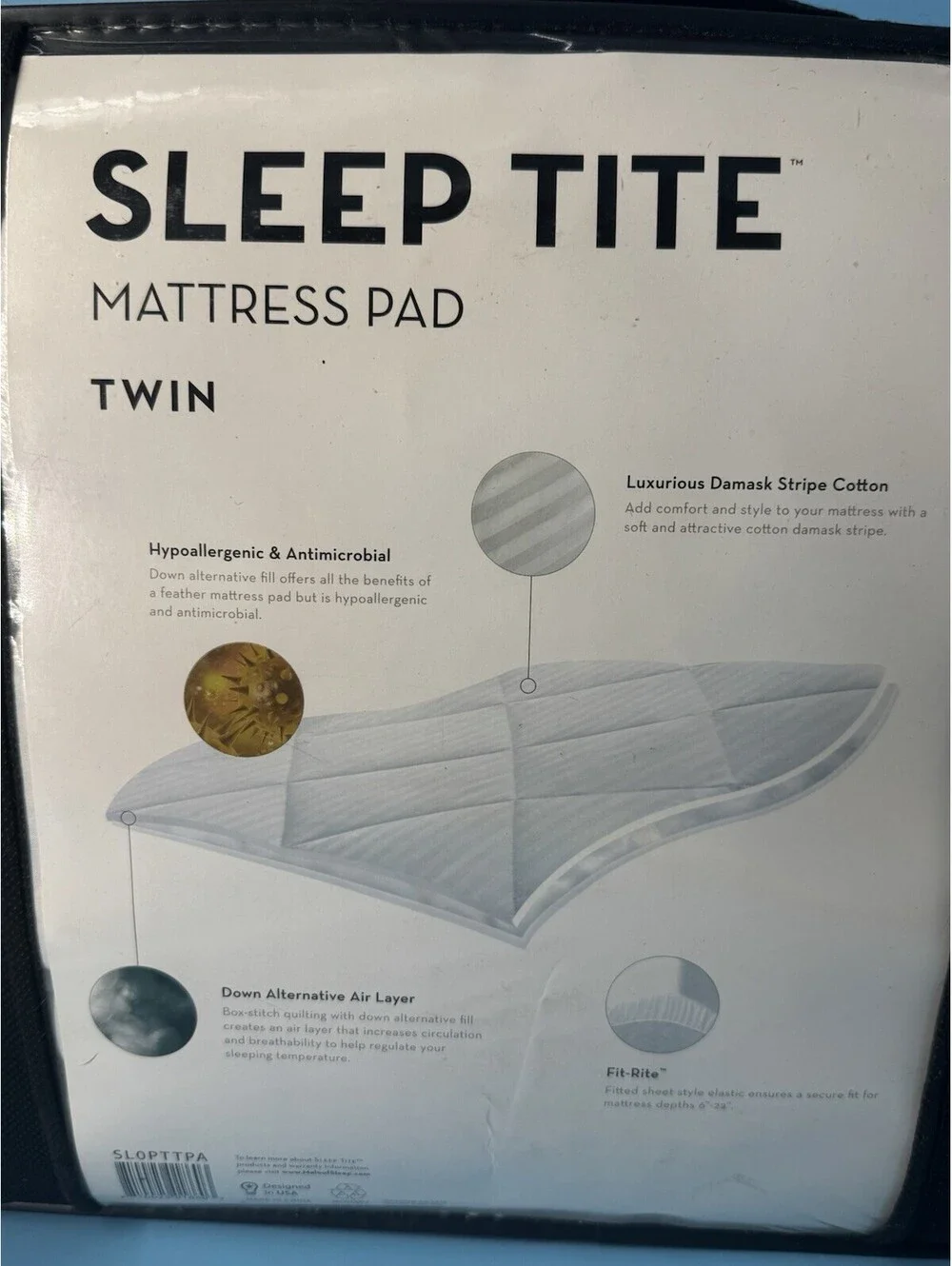 Sunbeam Waterproof Heated Mattress Pad - White, Full